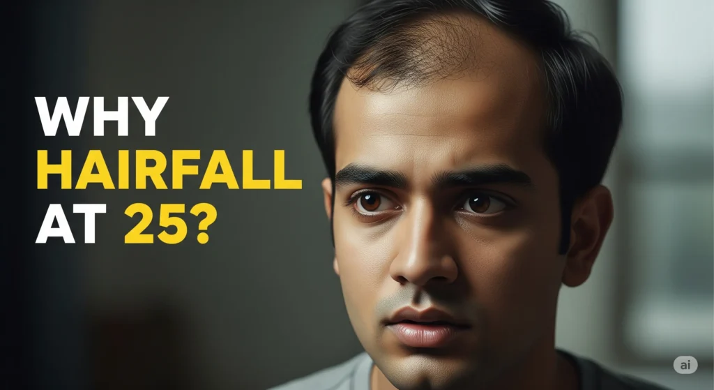 Hair Fall at 25: Causes, Myths, and Prevention Tips for Young Men