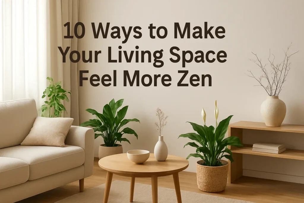 10 Simple Ways to Make Your Living Space Feel More Zen
